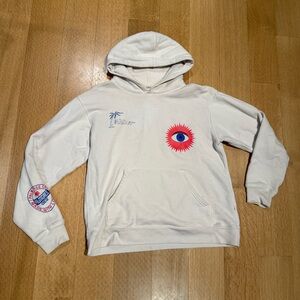 MADHAPPY x kygo palm tree crew hoodie cream off white small unisex new york